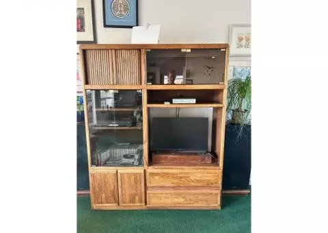 Free Oak Entertainment Center